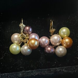 Multi-Color Pearl Earrings